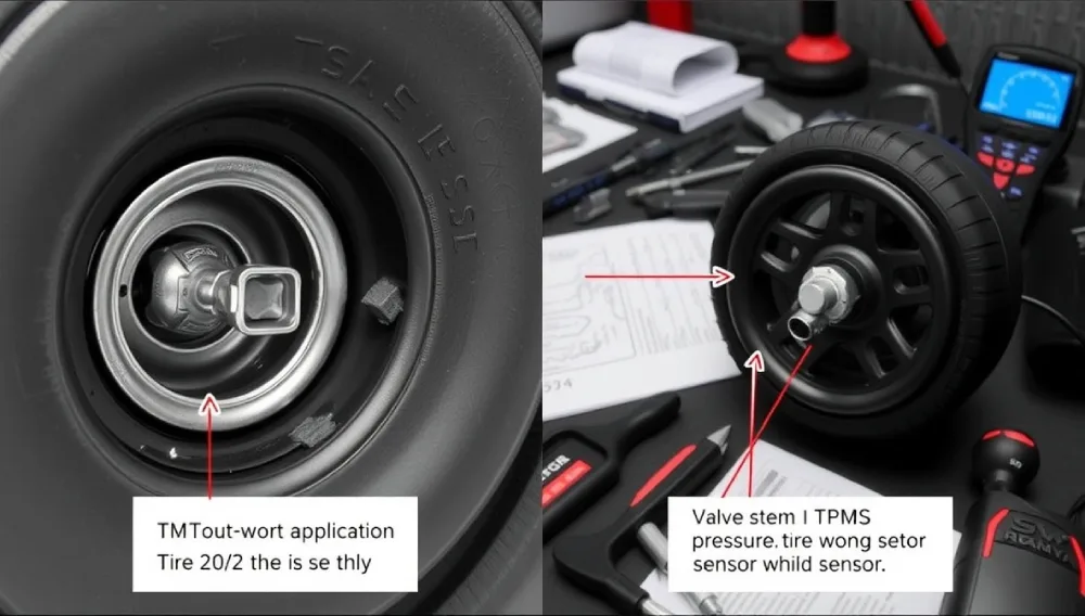 2014 Tesla Model S TPMS Sensor Bao Long Close-Up