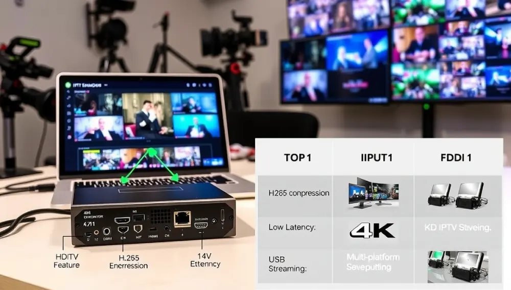 4K IPTV Encoder Device for High-Quality Streaming