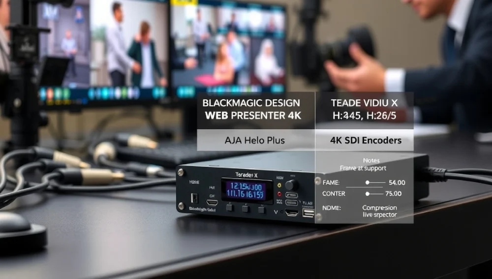 4K SDI Encoder - Multi-Platform Streaming