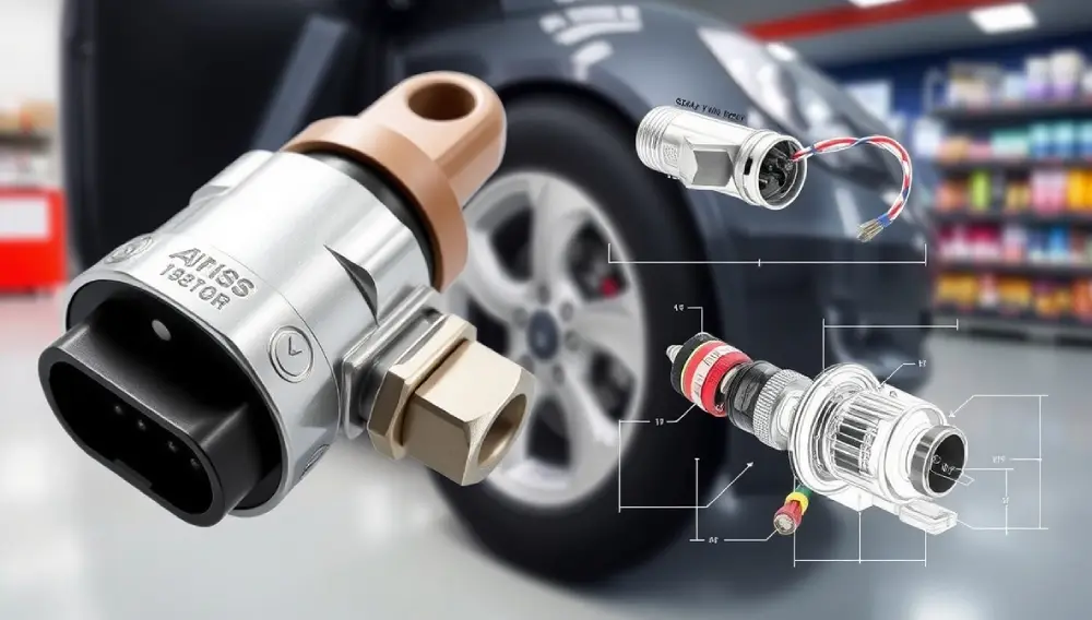 ABS Wheel Speed Sensor Installed on Vehicle