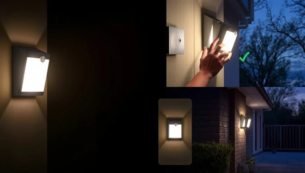Battery Operated Motion Sensor Light in Dark Room