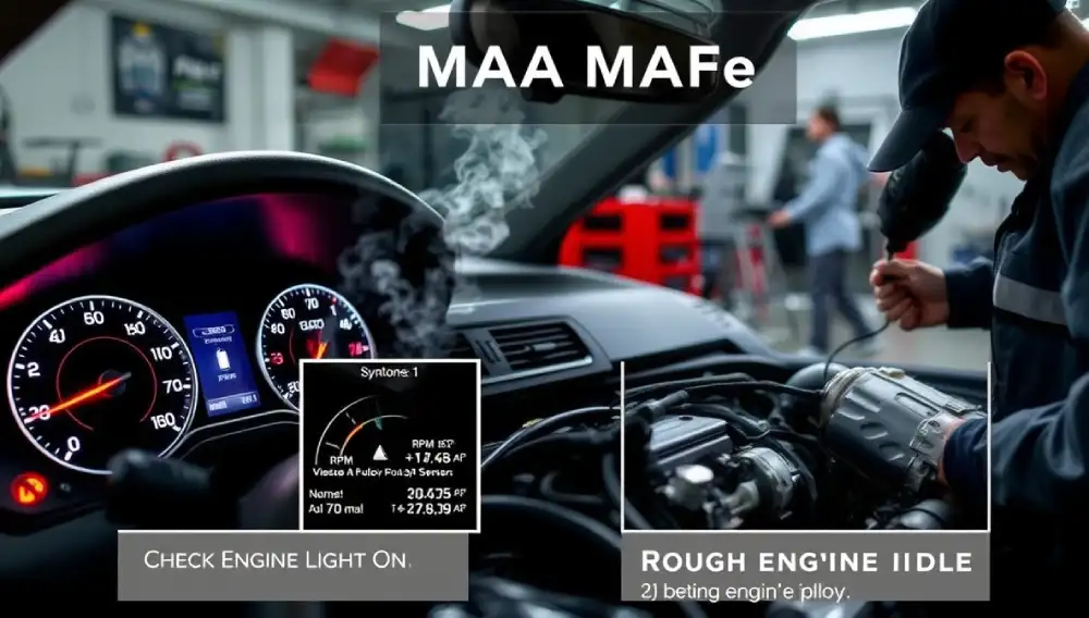 Check Engine Light Due to Faulty MAF Sensor