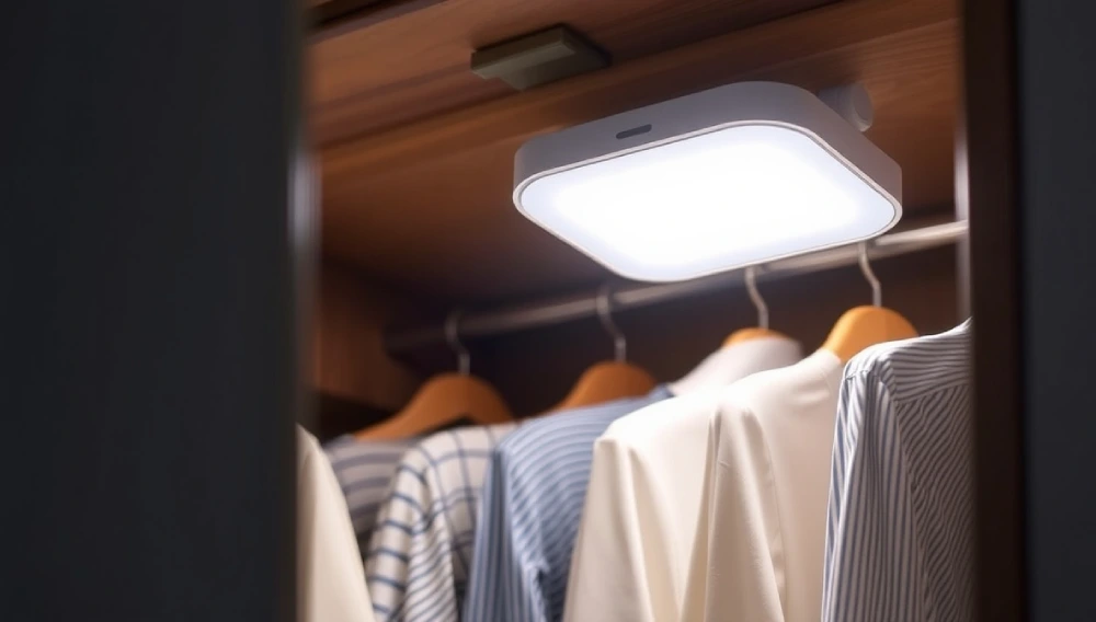 Close-Up of Motion Sensor Closet Light 