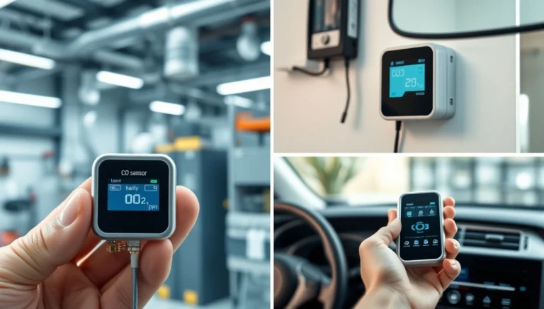 Futuristic CO2 Sensor Display