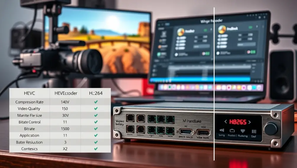 Gaming Setup with Encoder HEVC