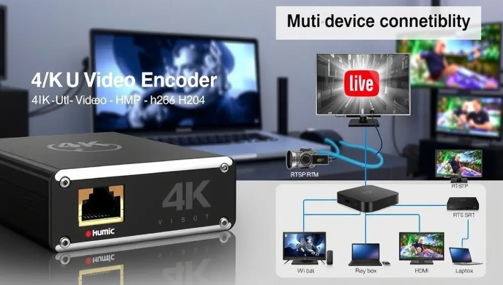 Professional Studio Setup with HDMI Encoder - Live Video Streaming