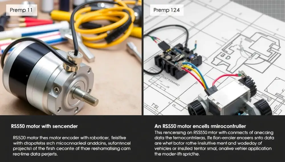 RS550 Motor with Encoder