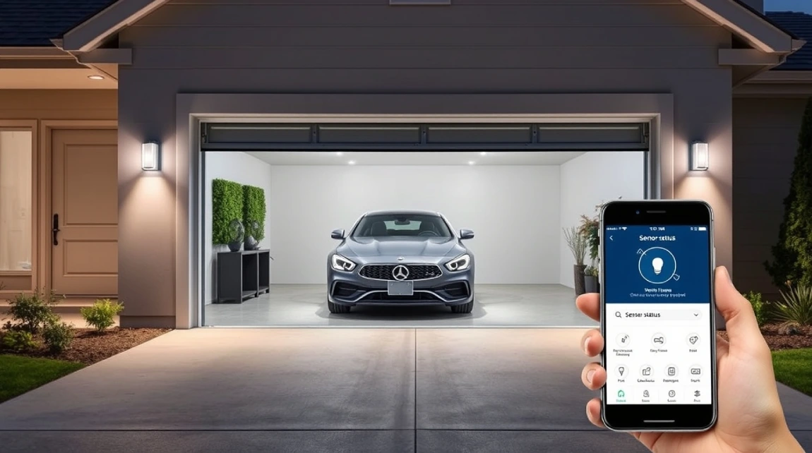 Smart Garage with Sensor in Action