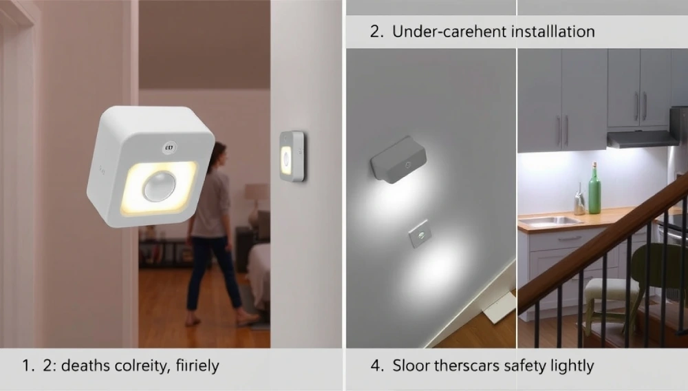 Wall-Mounted Motion Sensor Light - Indoor Use