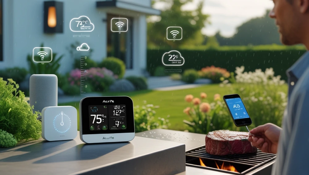 AcuRite Temperature Sensor on Kitchen Counter