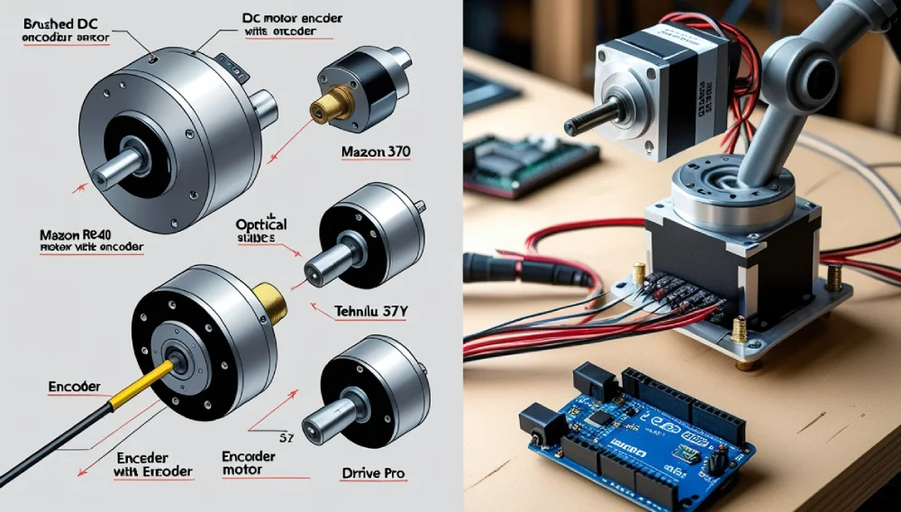 Brushed DC Motor with Optical Encoder