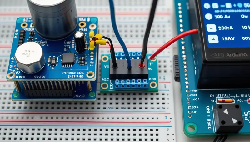 Close-Up of Current Limiting Adjustment on A4988 Driver