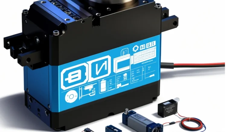 High Torque Servo Motor mounted in industrial robot arm for heavy-duty automation tasks