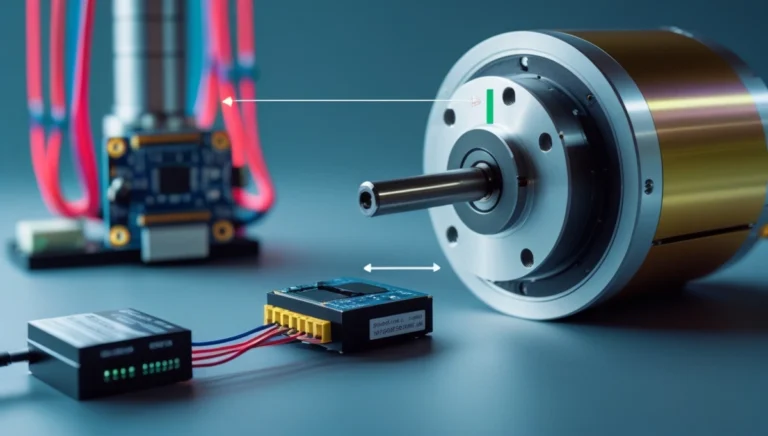 NEMA 17 stepper motor with integrated encoder connected to Arduino for precise motion control