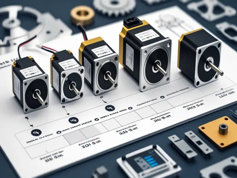 NEMA Stepper Motor Sizes Comparison