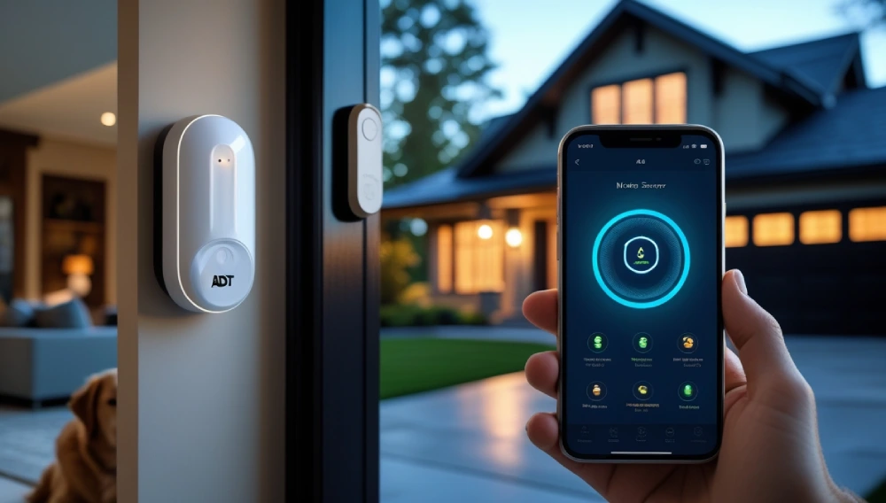 Pet-Friendly ADT Motion Sensor with Dog Nearby