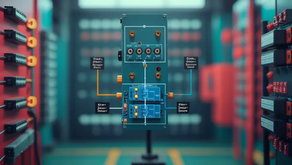Diagram illustrating how a Soft Starter gradually increases voltage to the motor for a smoother start.