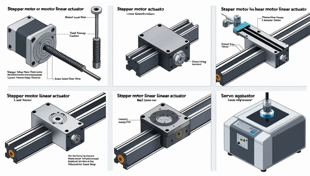 Stepper Motor Linear Actuator controlling a CNC machine for precision cutting
