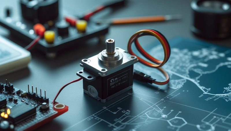 Miniature robotic arm utilizing tiny servo motors