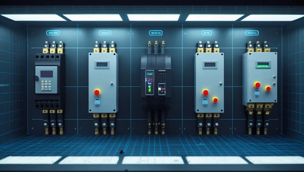 Visual comparison chart showing VSI, CSI, and PWM types of VFDs.