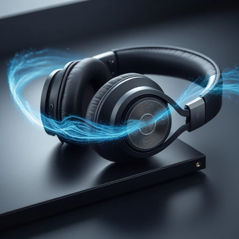Over-ear headphones with deep bass resting on a black surface, ideal for audiophiles